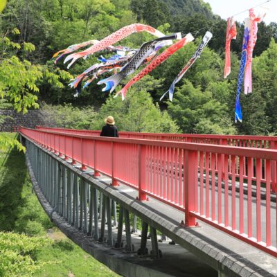 Koinobori at Tenkubashi Bridge