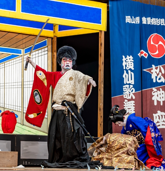 Stage Performance at Matsugami Shrine